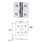 INOX HINGE 50X50X2MM