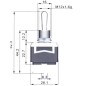 SWITCH TOGGLE ΟΝ-OFF WITH RETURN 2ΡΙΝ