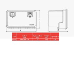 TOOLBOX PLASTIC 2 EUROPLEX 800X500X500 WELVET