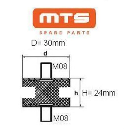 ΣΙΝΕΜΠΛΟΚΑΚΙ Α-Α D30mm H24mm Μ08