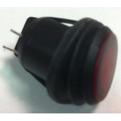 SWITCH ROUND WATERPROOF 12V RED