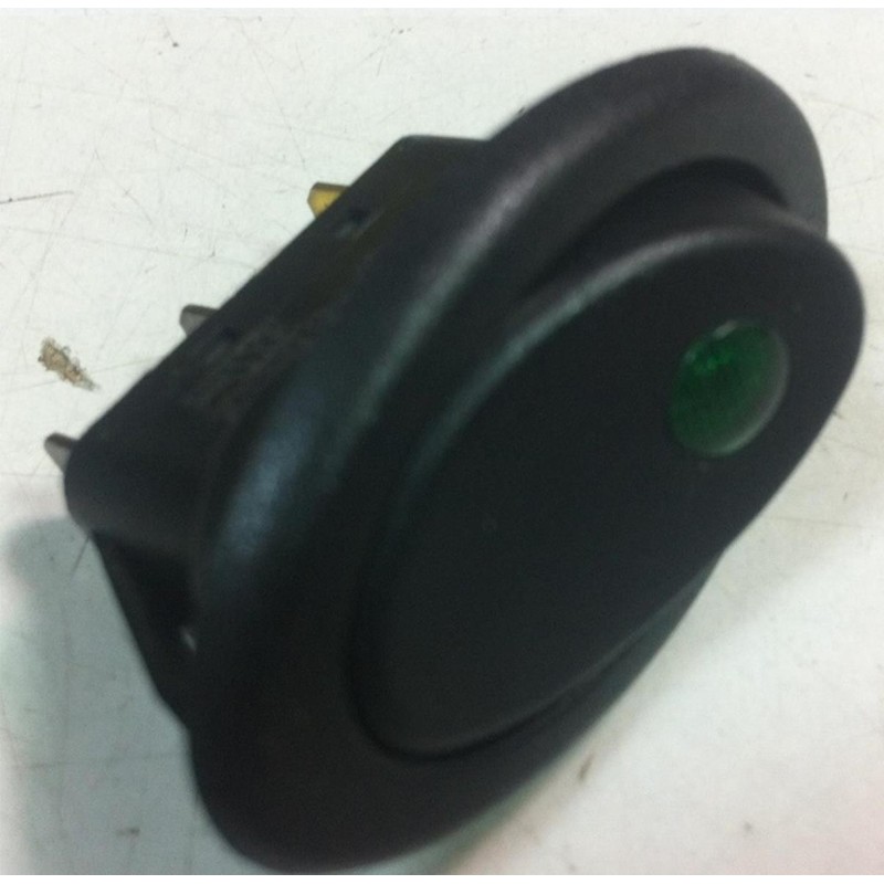 SWITCH OVAL 12V RED