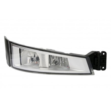 Fog lamp R (H7x2, silver frame with curve lights) 24V fits: VOLVO FH II 01.12-