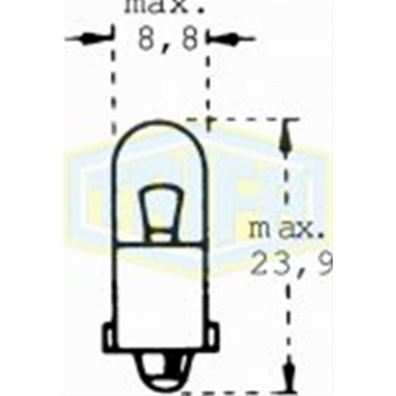 ΛΑΜΠΑ ΕΛΙΑ 12V-3W ΒΑ 9s