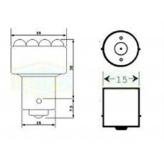 ΛΑΜΠΑ ΦΟΥΝΤΟΥΚΙ LED 24V ΚΟΚΚΙΝΗ