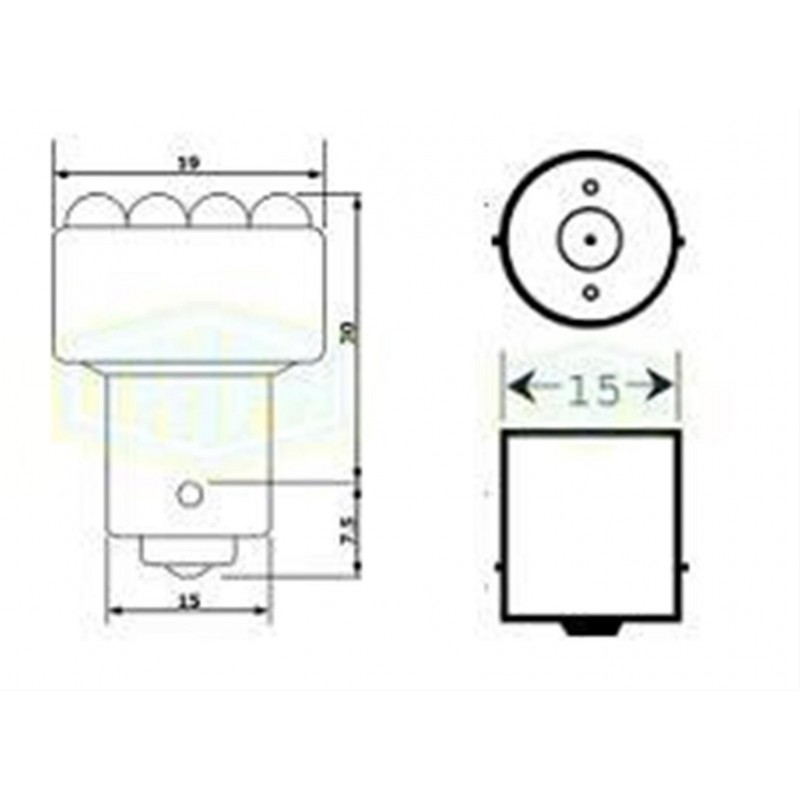 ΛΑΜΠΑ ΦΟΥΝΤΟΥΚΙ LED 24V ΚΟΚΚΙΝΗ