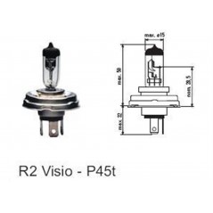 ΛΑΜΠΑ ΙΩΔΙΟΥ Η4 12V Ρ45Τ 60/55W