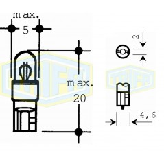 ΛΑΜΠΑ ΤΑΜΠΛΟ  24V-1W