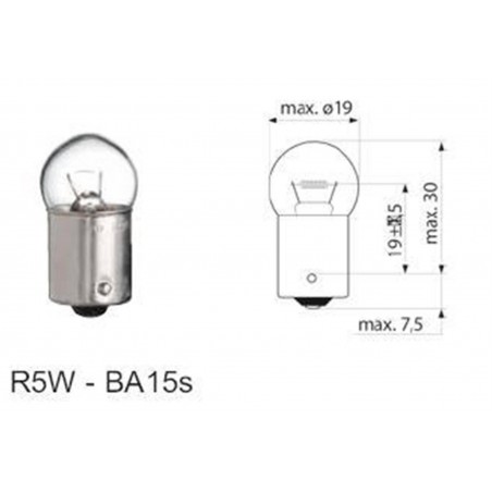 ΛΑΜΠΑ ΦΟΥΝΤΟΥΚΙ 12V-5W