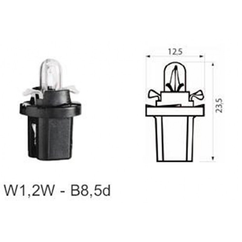 ΛΑΜΠΑ ΥΑΛΟΥ ΜΕ ΝΤΟΥΙ 24V 1.2W