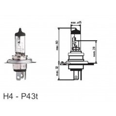 ΛΑΜΠΑ ΙΩΔΙΟΥ Η4 24V 75-70W ΜΕ ΑΚΙΔΕΣ