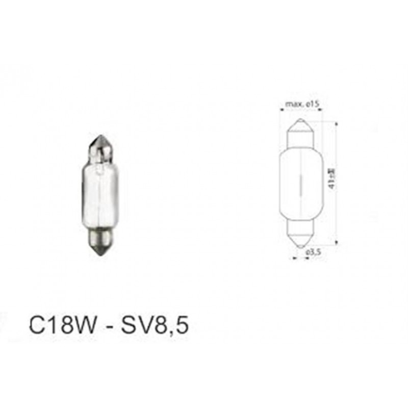 ΛΑΜΠΑ ΣΩΛΗΝΩΤΗ 24V 18W