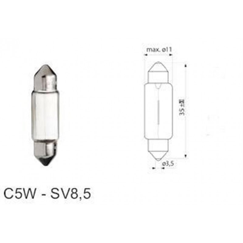 FESTOON LAMP 24V C5W SV8.5-8