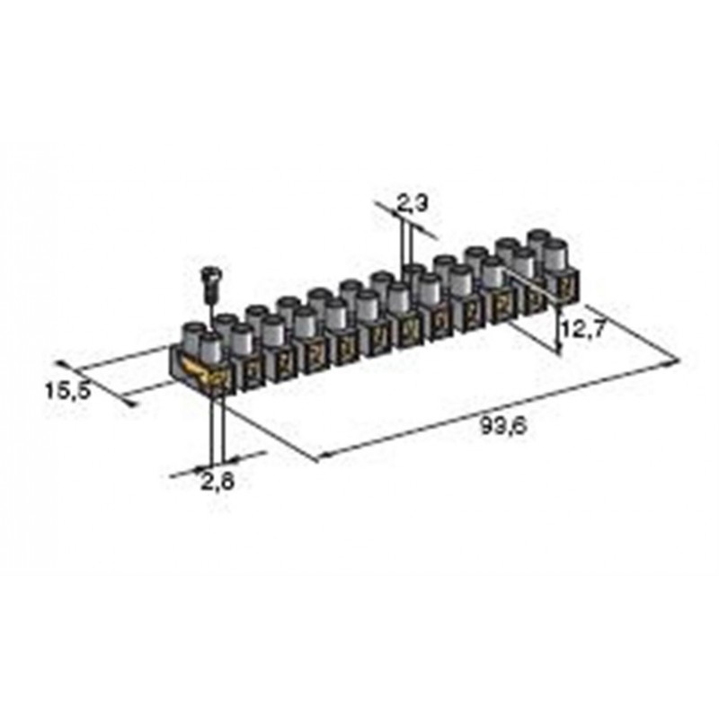 ΚΛΕΜΑ 12 ΘΕΣΕΩΝ  2.5ΜΜ