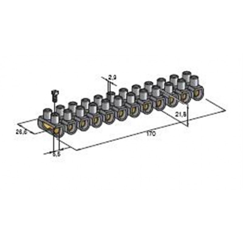 ΚΛΕΜΑ 12 ΘΕΣΕΩΝ 16.0ΜΜ