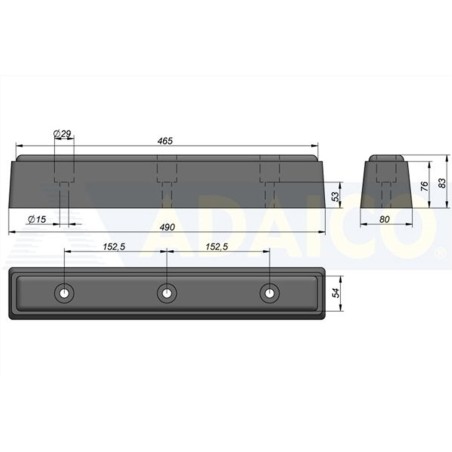 ΤΑΚΟΣ ΚΡΟΥΣΕΩΣ 3 ΟΠΩΝ 490Χ80Χ83