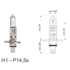 HALOGEN LAMP Η1 12V-55W MTECH