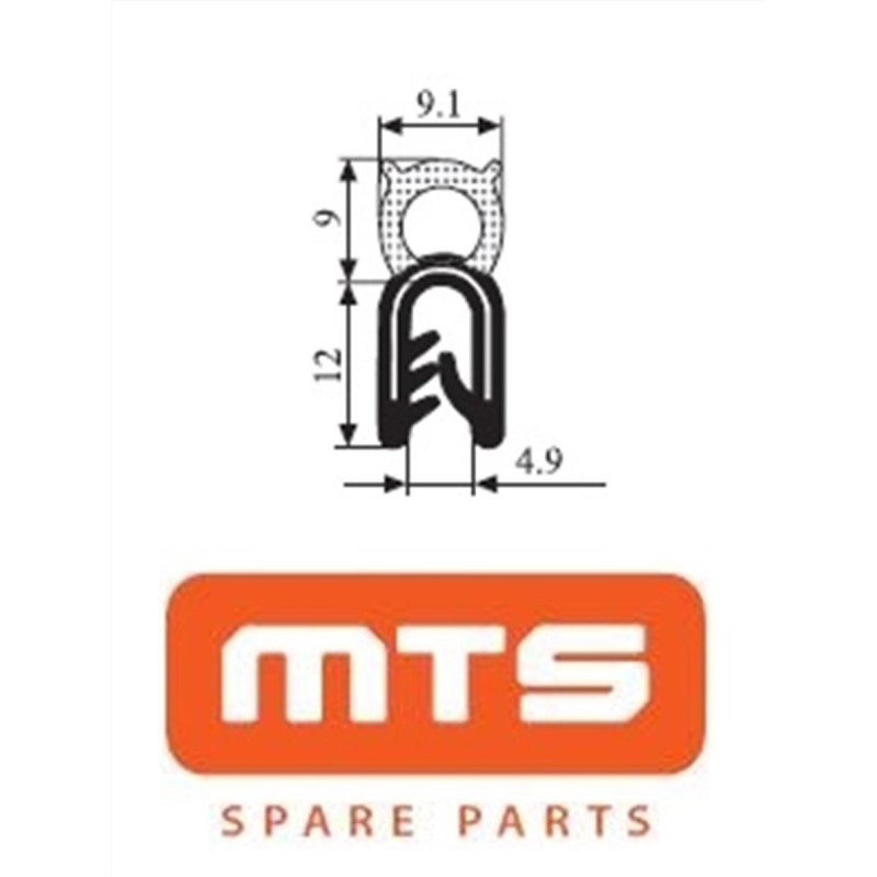 DOOR PROFILE WITH METAL CARRIER