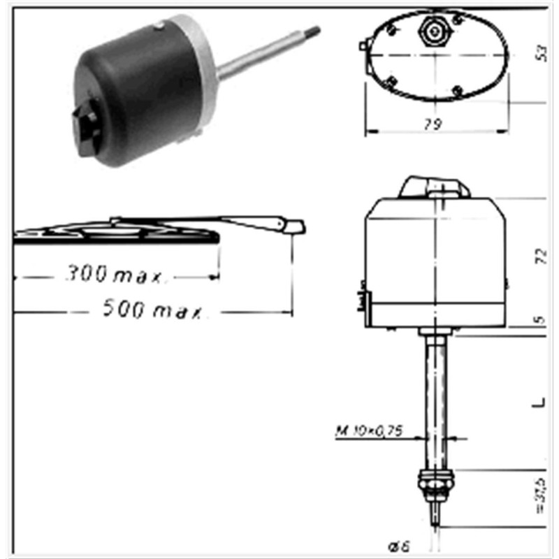 ΜΟΤΕΡ ΥΑΛΟΚΑΘΑΡΙΣΤΗΡΩΝ ΤΡΑΚΤΕΡ 24V