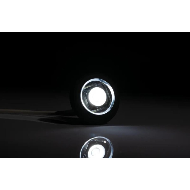 CLEARANCE LAMP LED WHITE ROUND 12-36V