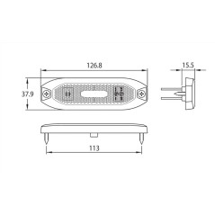 LED SIDE MARKER LAMP WHITE