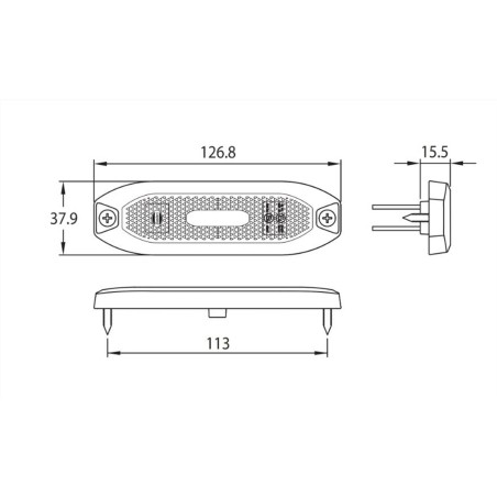 LED SIDE MARKER LAMP WHITE