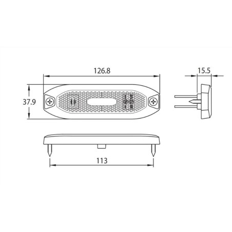 LED SIDE MARKER LAMP RED