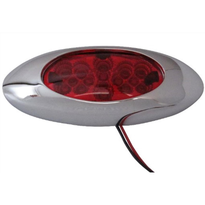 SIDE LAMP RED 14LED 24V