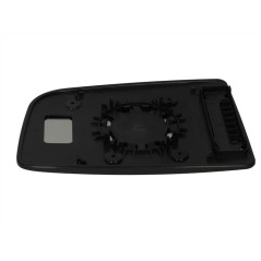 Side mirror glass L embossed, chrome, round lock fits MERCEDES SPRINTER 906, VW CRAFTER 2E 04.06-06.18