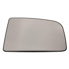 Side mirror glass R (embossed, with heating, chrome, round lock) fits MERCEDES SPRINTER 906 VW CRAFTER 2E 04.06-06.18