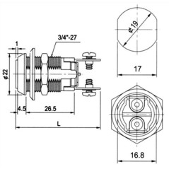 ΔΙΑΚΟΠΤΗΣ ΜΙΖΑΣ ΜΙΝΙ OFF-ΟΝ