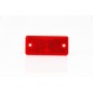 RECTENGULAR REFLECTOR RED 94X44mm WITH 2 MOUNTING HOLES