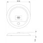 LED INTERIOR LAMP DSL-PL20 WITH MOTION SENSOR