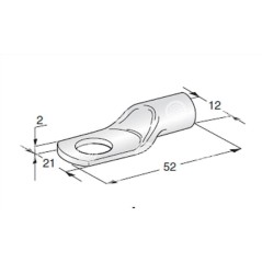 ΦΙΣΑΚΙ ΣΤΡΟΓΓΥΛΟ ΠΑΠΟΥΤΣΑΚΙ ΑΣΗΜΙ L52 Μ11 50mm