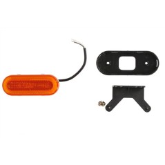 Outline marker lights L/R, orange, LED, with hanger, 12/24V type neon with function of side indicator
