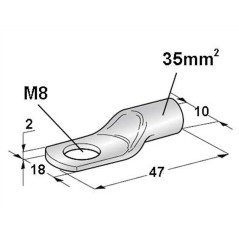 ΦΙΣΑΚΙ ΣΤΡΟΓΓ.ΠΑΠΟΥΤΣ.ΑΣΗΜΙ Μ8-Μ10 35ΜΜ