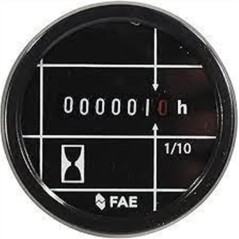 HOUR COUNTER 12/24V FAE D52mm
