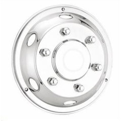 WHEEL COVER STAINLESS STEEL WITH BOLTS 17.5"
