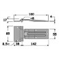 INOX HINGE 180X55MM
