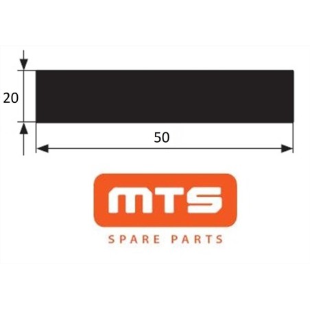 ΛΑΣΤΙΧΟ ΑΦΡΩΔΕΣ 50ΜΜ ΦΑΡΔΟΣ Χ 20ΜΜ ΠΑΧΟΣ