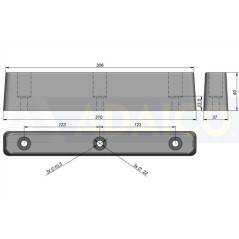 ΤΑΚΟΣ ΚΡΟΥΣΕΩΣ 3 ΟΠΩΝ 320Χ35Χ60