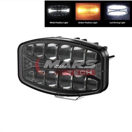 LED DRIVING LAMP WITH POSITION LAMP 120W 10-32V