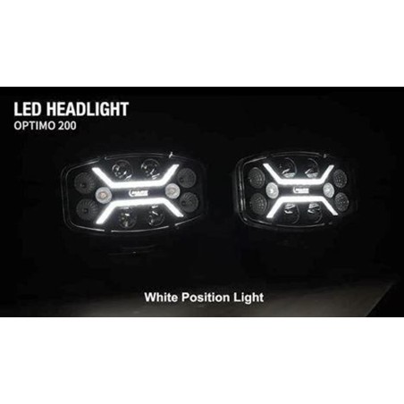 LED DRIVING LAMP WITH POSITION & STROBE WARNING