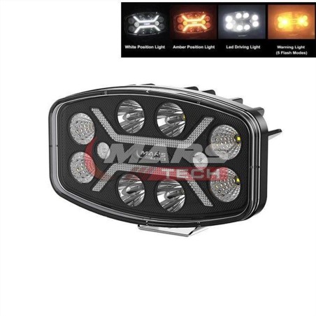 LED DRIVING LAMP WITH POSITION & STROBE WARNING