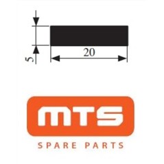 ΛΑΣΤΙΧΟ EPDM 05ΜΜ ΠΑΧΟΣ Χ 20ΜΜ ΦΑΡΔΟΣ 10m