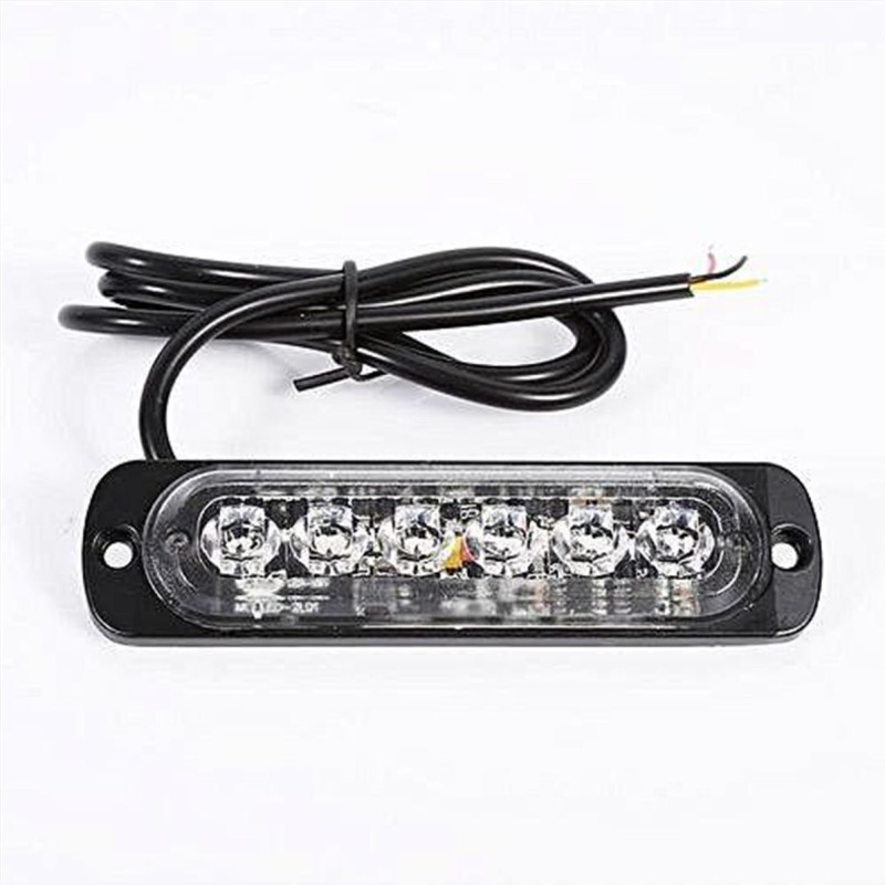 ΦΑΝΑΡΙ LED STROBE 12-24V 110X30mm 06PCS ΠΟΡΤΟΚΑΛΙ