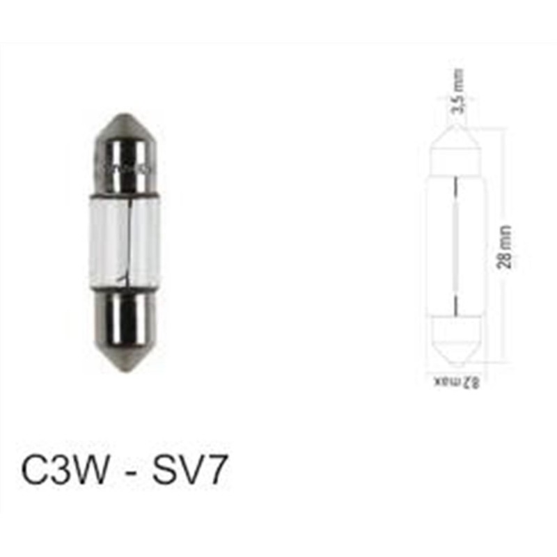 ΛΑΜΠΑ ΣΩΛΗΝΩΤΗ 12V-3W