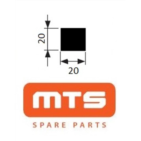 ΛΑΣΤΙΧΟ ΑΦΡΩΔΕΣ 20ΜΜ ΦΑΡΔΟΣ Χ 20ΜΜ ΠΑΧΟΣ