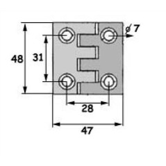 ΜΕΝΤΕΣΕΣ ΠΛΑΣΤΙΚΟΣ 47*48*10mm