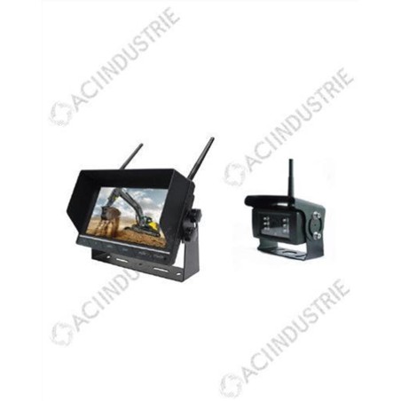KIT WITH 1 WIRELESS CAMERA WITH MICROPHONE MONITOR FOR 4 CAMERAS